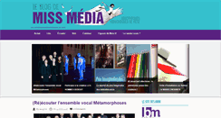 Desktop Screenshot of missmediablog.fr