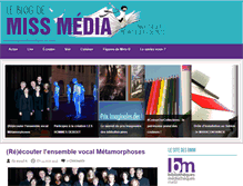 Tablet Screenshot of missmediablog.fr